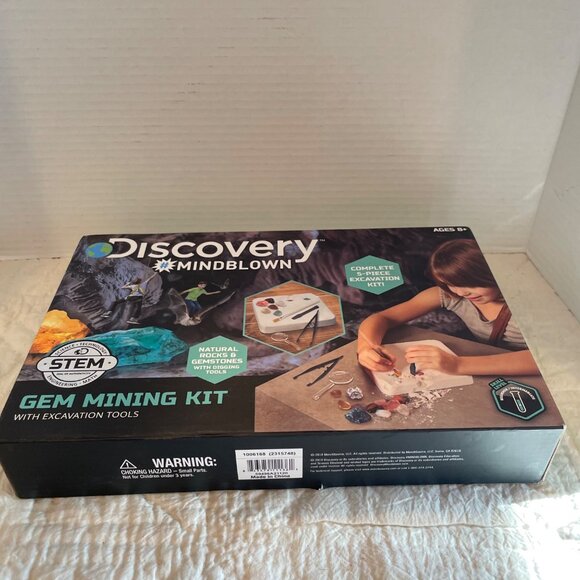 Discovery Mindblown Gem Mining Kit With Excavation Tools STEM Activity Ages 8+ N - Picture 2 of 6